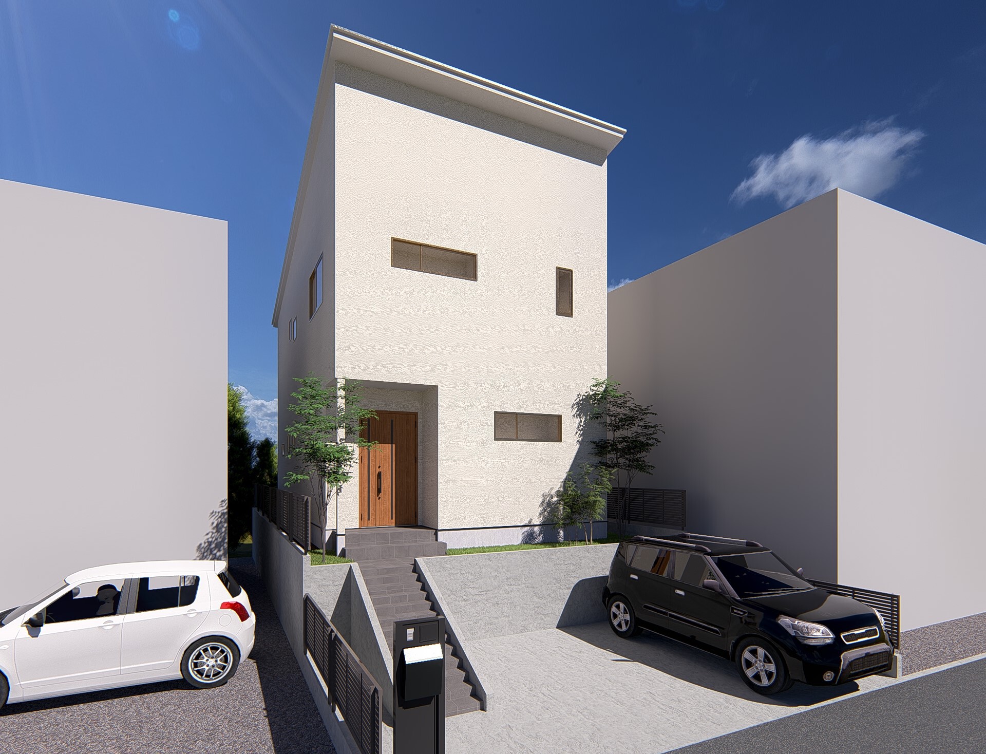 松山市吉藤モデルハウス外観